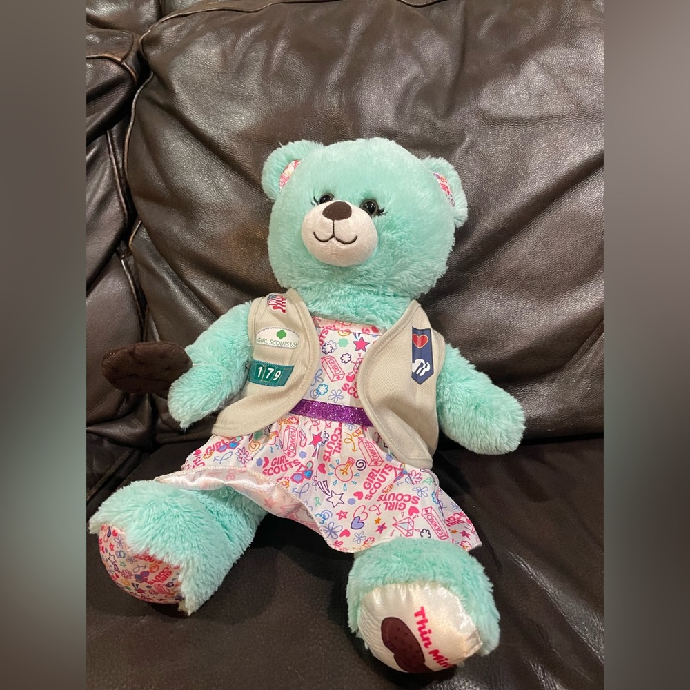 🎉Build a Bear 🐻 Girl Scout Thin Mint bear
